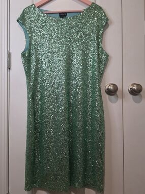 Venus Sequin Cap Sleeve Dress Size XL